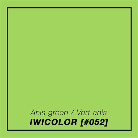 vert anis shade of green